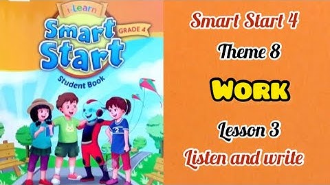 Smart Start 4: theme 8. Lesson 3. Listen and write.