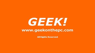 GEEK! Video Intro test 2 [HD]