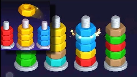 Nut Sort Color Puzzle Game 1-15 Walkthrough Gameplay Android,iOS