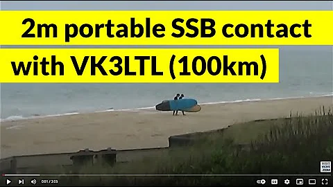 144 MHz portable SSB contact with VK3LTL