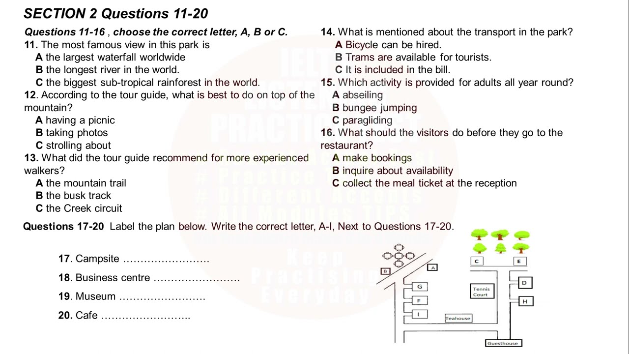 Revision Note | IELTS LISTENING PRACTICE TEST 43 | Recent Actual Listening Test