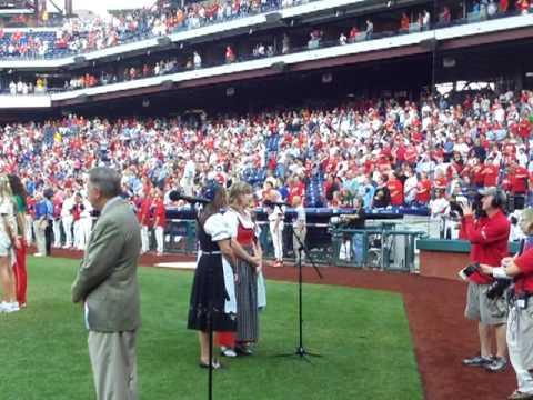 Hope Knight National Anthem Phillies Game