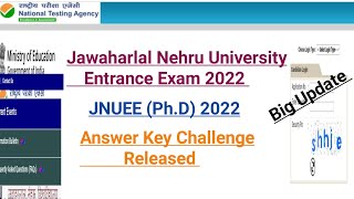 JNUEE (Ph.D) 2022 :- Answer key Released//Answer key Challenge//#jnuee2022 / #jnueeanswerkeyreleased
