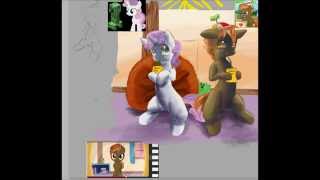 button mash ans sweetie belle speedpainting