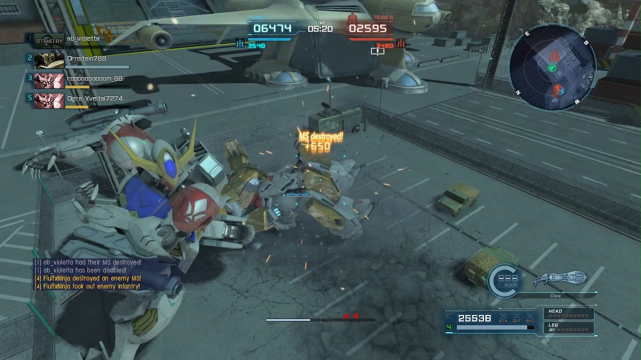 Gundam Barbatos Lupus in 700 Basic Match at Underground Base