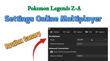 Ryujinx Canary Complete instellingen Online Multiplayer in Pokemon Legends Z-A