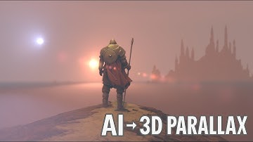 AI to 3D: Cinematic Parallax Animation in Blender & Photoshop