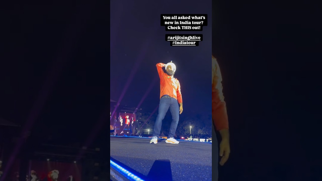 Arijit Singh's Dance Moment during Live Concert in Bangalore | India Tour 2024-25