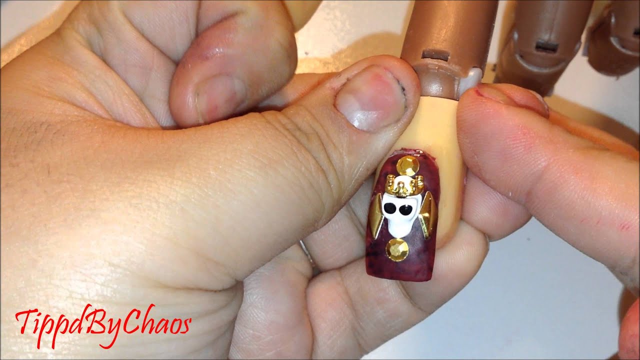 Guns N' Roses Inspired Nail Tutorial - YouTube