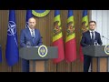 Conferința prim-ministrului, Dorin Recean, și secretarul general adjunct al NATO, Mircea Geoană