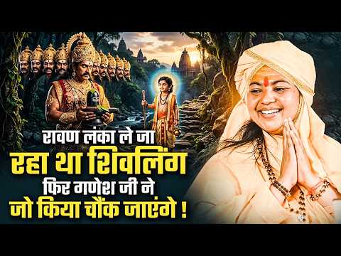 रावण लंका ले जा रहा था शिवलिंग, फिर गणेश जी ने जो किया चौंक जाएंगे! Maa Dhyanmurti Ji