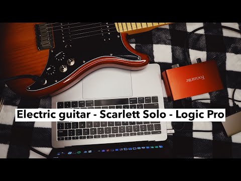 How to Set Up an Electric Guitar in Logic Pro (Scarlett Solo USB Interface)