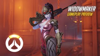 Widowmaker Gameplay Preview | Overwatch | 1080p HD, 60 FPS