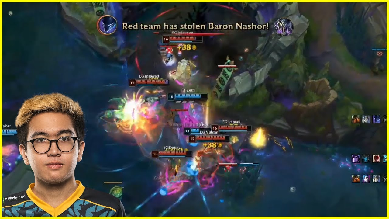 T1 learn not to do Baron VS EG DANNY