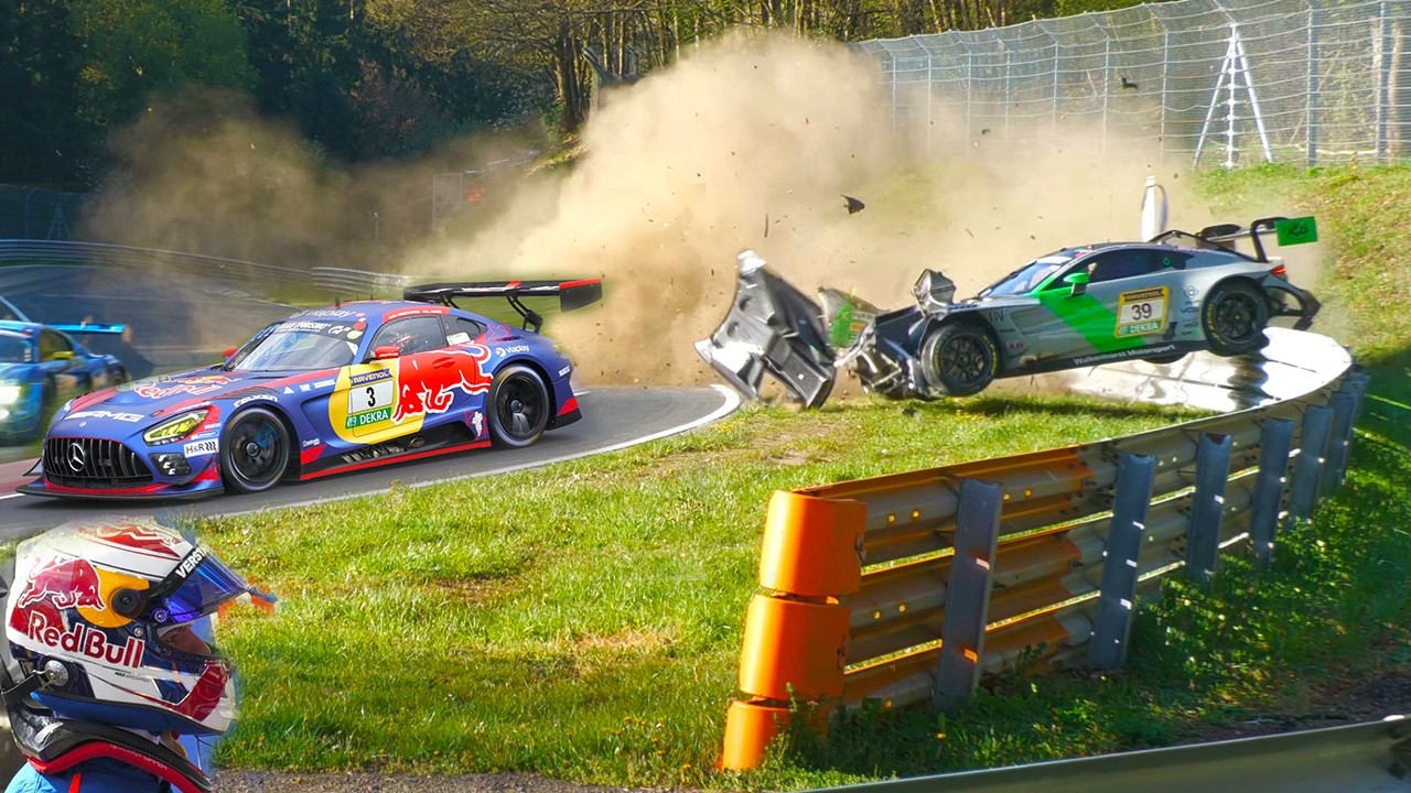 NÜRBURGRING 24H Qualifiers- CRASHES, Verstappen Battles, Broken Cars & Highlights 19 04 2026