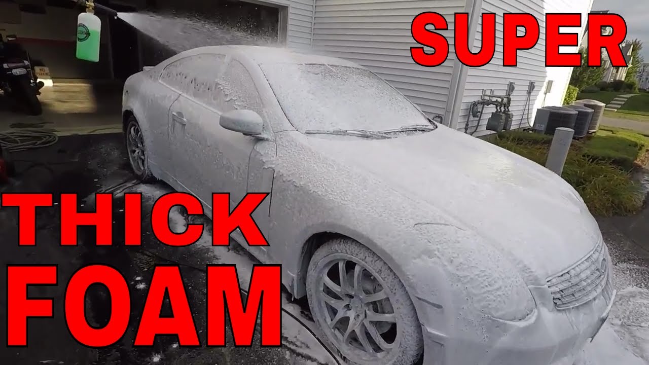 Foam Cannon Results with Gas Powered Pressure Washer YouTube