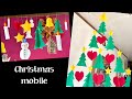 型抜きで簡単・クリスマスモビール・２種類・画用紙で簡単工作❤︎DIY/Christmas decoration/easy paper craft❤︎#884