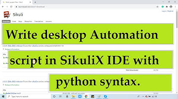How to use SikuliX IDE to write a Automation Script?