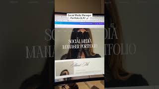 Social Media Manager Portfolio Template #shorts