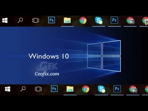 Windows 10'da Görev Çubuğu Yer Değişimi