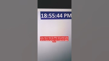 digital clock using python #shorts