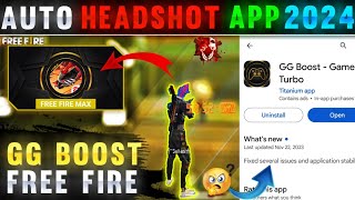 How to use GG booster in free fire max Auto Headshot App 2024 screenshot 4