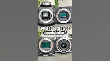All camera shutter types side by side ASMR