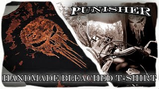 The Punisher: DIY Bleach Painted Shirt