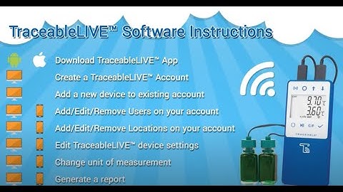 Discover the software instructions of TraceableLIVE™