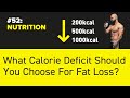 #52: NUTRITION - What Calorie Deficit Should You Choose For Fat Loss?