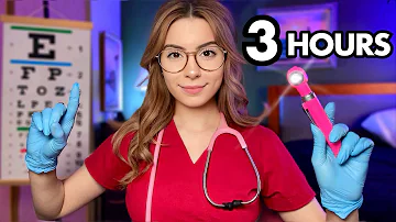 ASMR 3 HOURS of Nurse Exam for SLEEP 💤 Cranial Nerve Exam, ASMR Roleplay