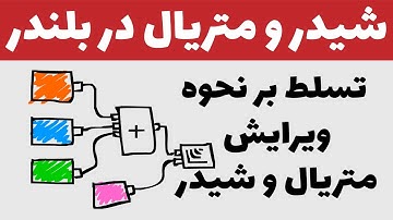 شیدر و متریال در بلندر ( قسمت 3 ) تسلط بر نحوه ویرایش متریال و شیدر  - Blender Shader & Material