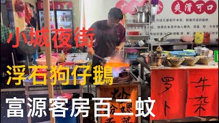 廣東台山Toishan 浮石狗仔鵝晚飯後，逗留斗山鎮一晚，逛逛小城的夜街華僑廣場夜宵檔。