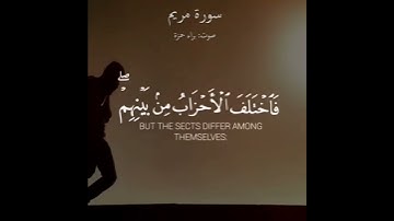 فاختلف الأحزاب من بينهم - تلاوة هادئة - سورة مريم