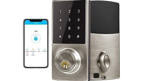 Smart Deadbolt Lock, LED Keypad Door Lock, Electronic Bluetooth Enabled APP, Digit Keyless Entry