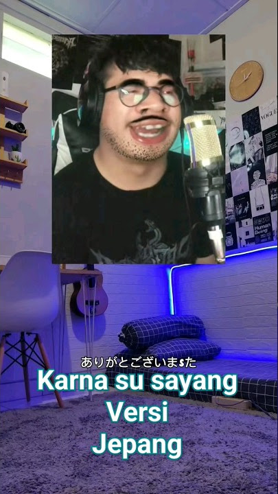 karna su sayang versi jepang | lirik biar lah cinta tumbuh versi jepang #shorts #liriklagu #music
