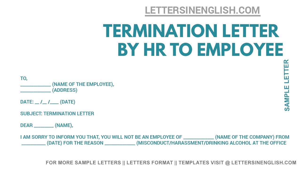 sample termination letter for school teacher