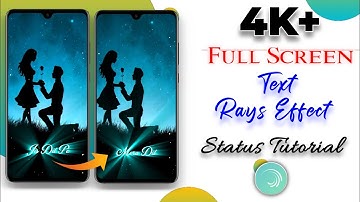 🔥4K+ Full Screen New Text Rays Effect Video Editing Alight Motion || Status Editing || Vinit Sah