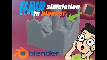how to Create fluid (water/liquid) simulation in Blender