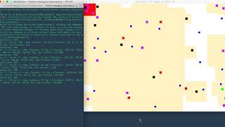 Agents trying to survive using Genetic Algorithms and Neural Nets (Can attack other agents)