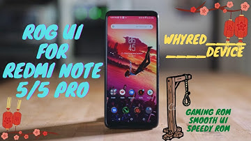 🔥🔥Rog UI from Asus Rog 5 | January Build | Android Version 11 | For Redmi Note 5 / Pro_ #WHYRED🔥🔥