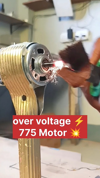 #overvoltage~ 775 DC motor vs sandpaper | friction #experiment