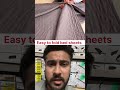 Bedsheet folding trick