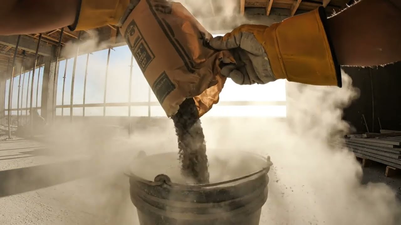 ASMR Concrete Pouring on Second Floor – Ultra Satisfying Construction Process 