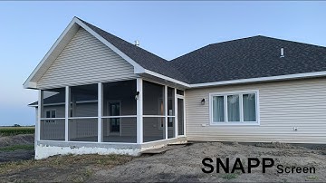 SNAPP® screen Porch Screen Project Review - Neil from ND