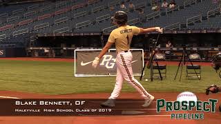 Blake Bennett Prospect Video, OF, Haleyville High School Class of 2019