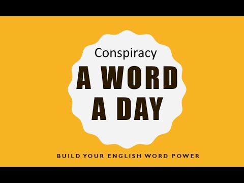 Conspiracy Meaning In English And Tamil Youtube