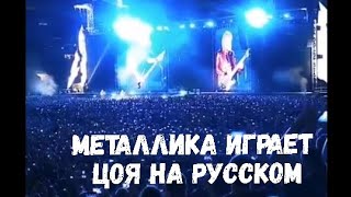 Metallica прямо сейчас спела песню Цоя «Группа крови» на русском языке Metallica прямо сейчас спела песню Цоя «Группа крови» на русском языке