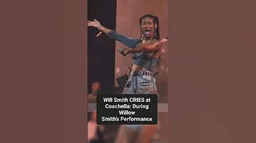 will Smith CRIES at Coachella: During WillowSmith's Performance #willsmith #willow #justinbieber