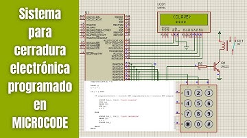 ✅ SISTEMA PARA CERRADURA ELECTRONICA CON PIC, LCD Y TECLADO MATRICIAL. PROGRAMADO EN MICROCODE